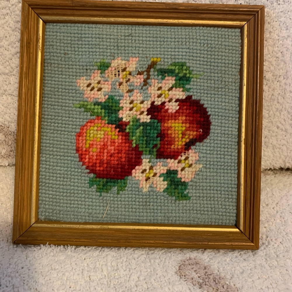 Vintage stitched picture.